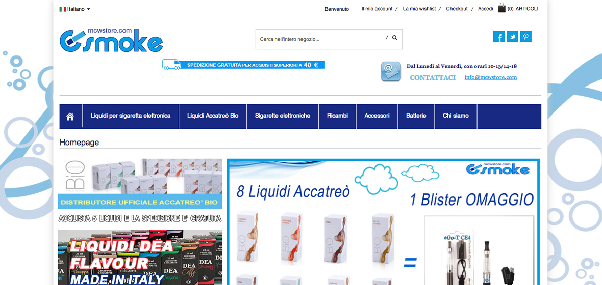 e-commerce - esmoke